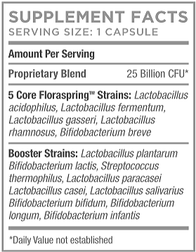 FloraSpring Supplement Label